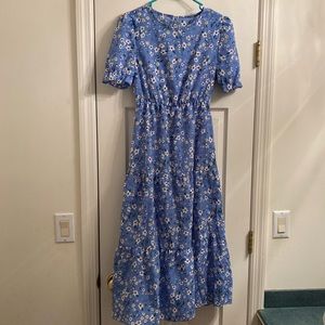 Floral Ruffle Hem Dress